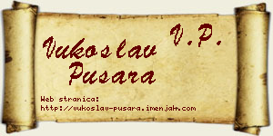 Vukoslav Pušara vizit kartica